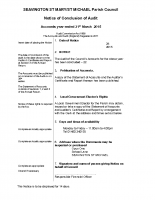 Audit Notice – March