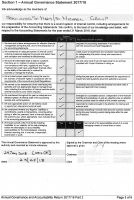 Section 1 – Annual Governance Statement