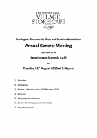 SCSSA AGM Agenda 2018