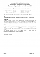 SPFA Treasurer’s Report for Year to 2019 03 31 V2