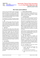 Terms and Conditions – effective Jan 2020